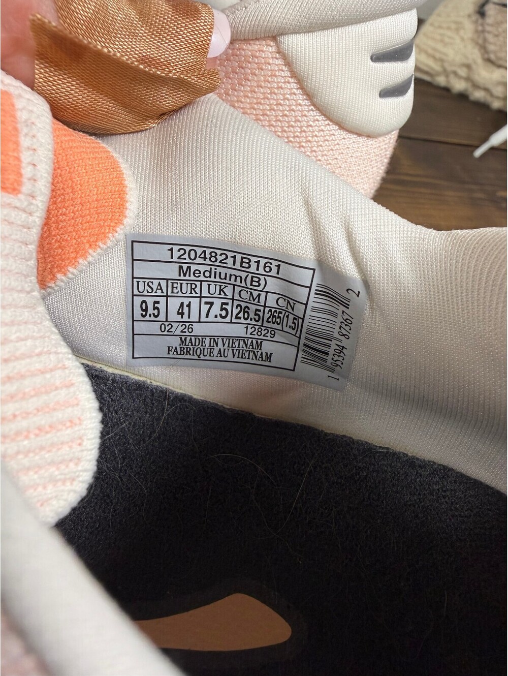 Brooks Ghost 18 Running Shoes Star White/Cyber Peach/Grey Size Women's 9.5 - Picture 8 of 8